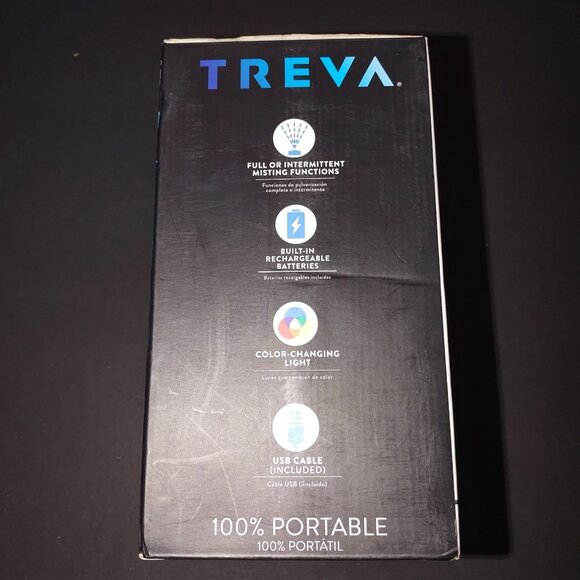 Rechargeable Humidifier W/Lights By Treva Portable Design USB Powered Built-NEW - Picture 4 of 4